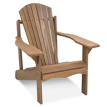 Dark wood adirondack chair