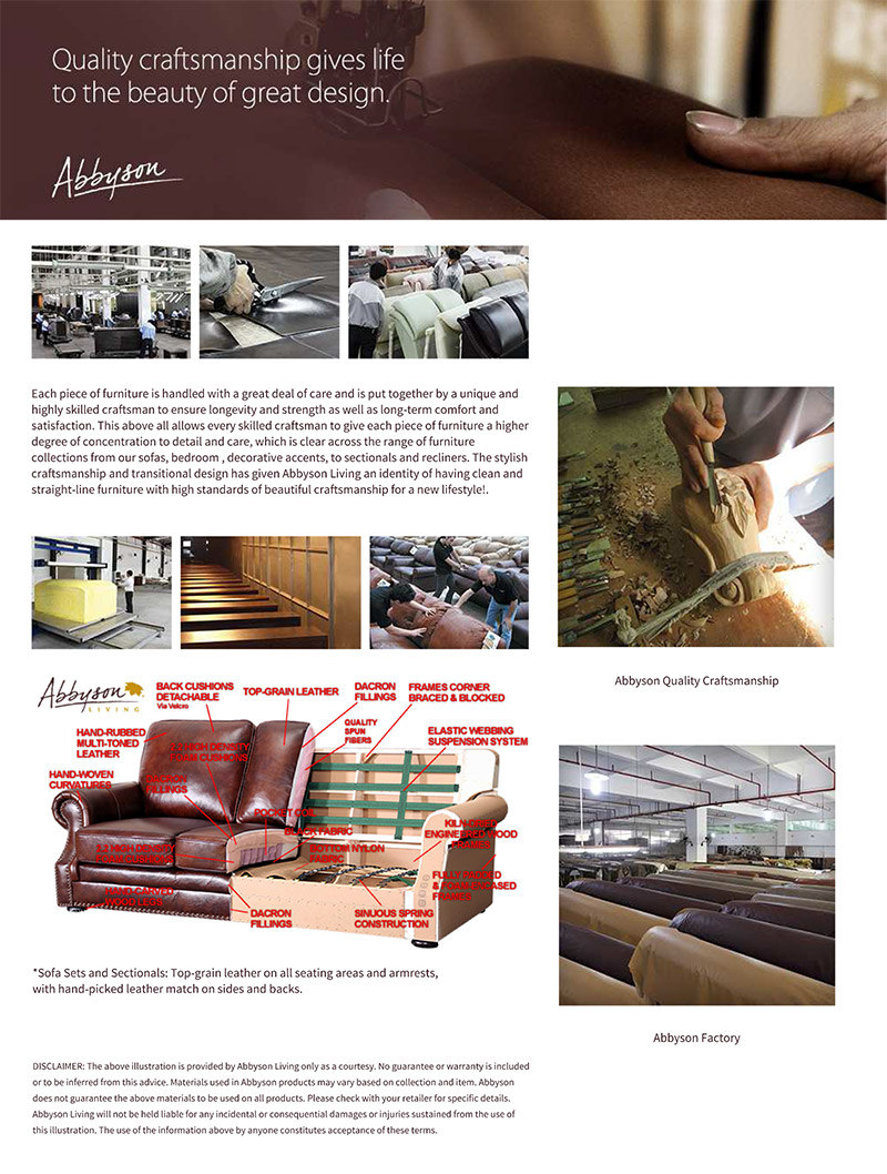 Abbyson Craftsmanship & Materials