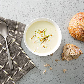 Vichyssoise with Frizzled Leeks