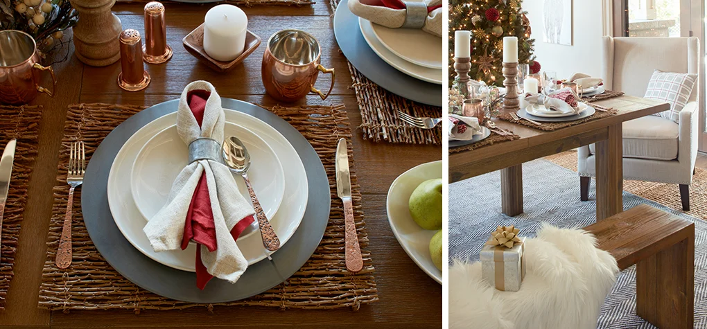Country Christmas placesetting
