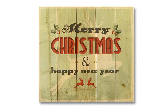 Merry Christmas wooden sign