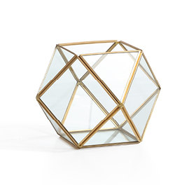 Gold geometric terrarium