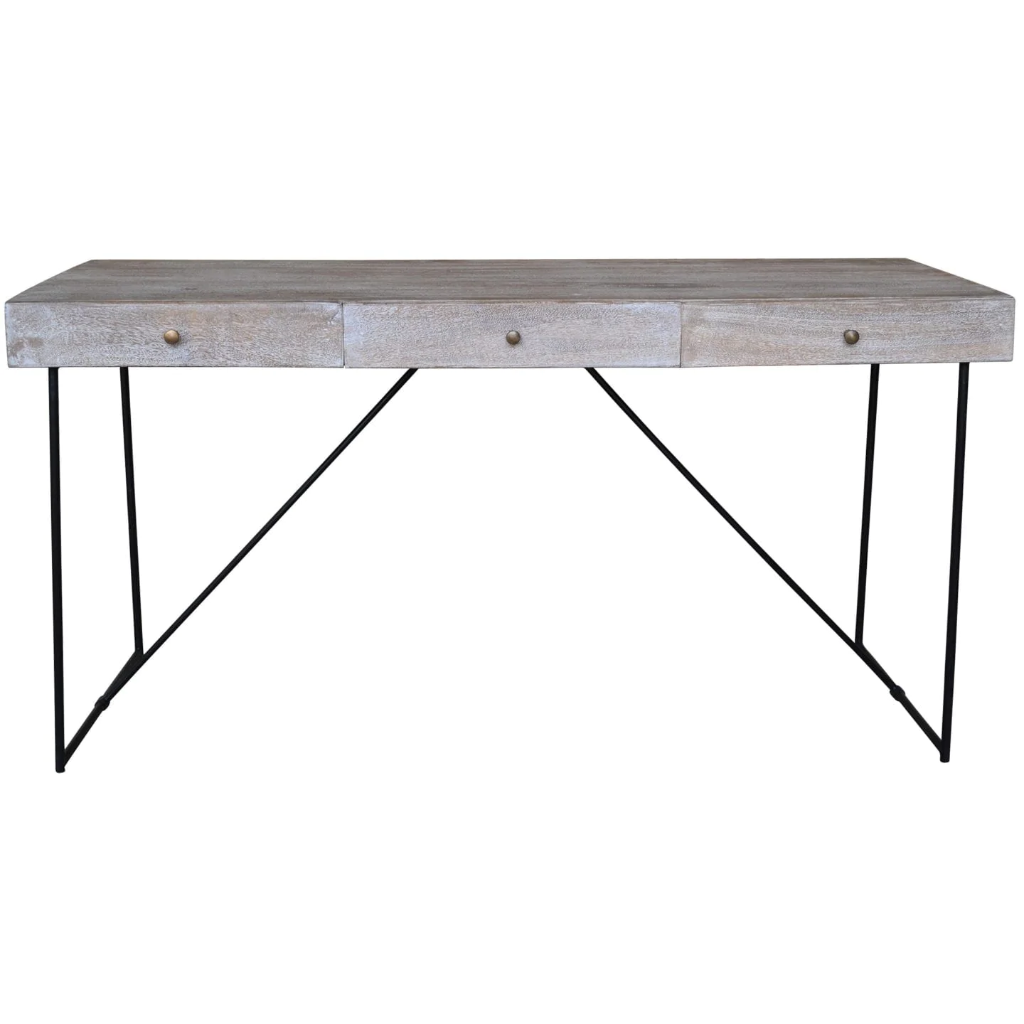 Industrial style console table. 